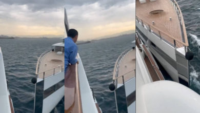 Ricardo Salinas Pliego CAPTA EN VIDEO momento que yate de Steve Jobs le pega a su barco