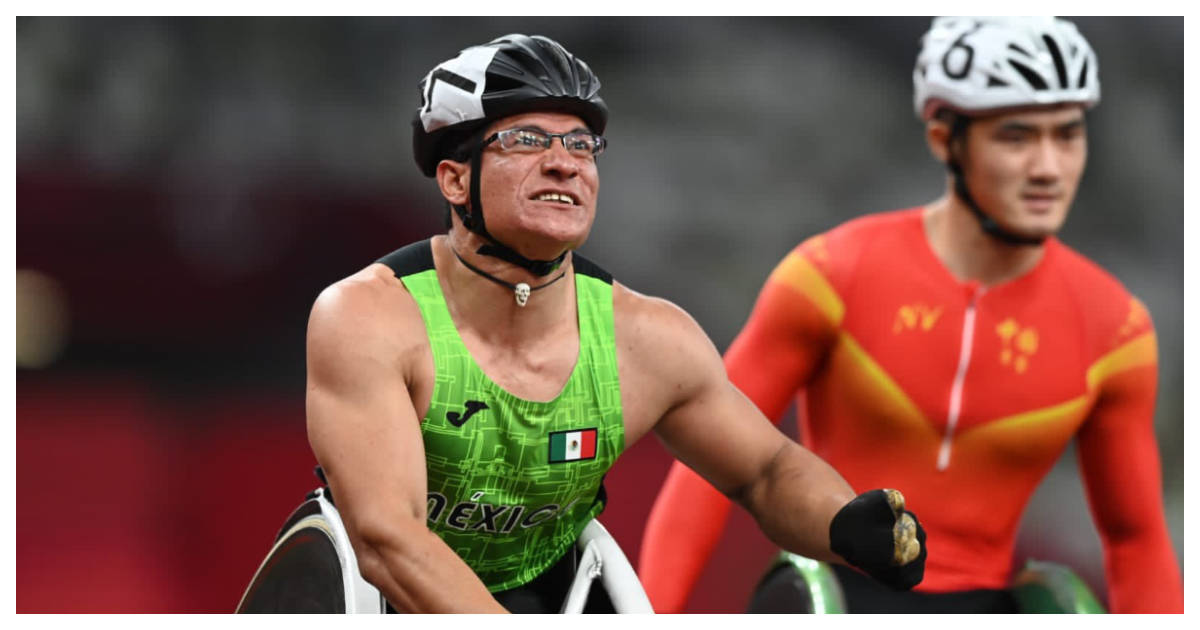 El atleta Paralímpico, Juan Pablo Cervantes García quedó en primer lugar en la prueba de 100 metros T54.