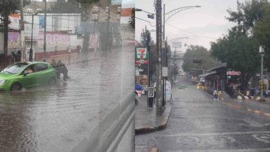 Colapsa por inundaciones Tlalpan Sur en la CDMX por fuertes lluvias de este jueves