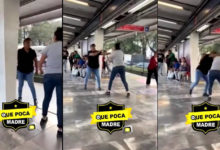 Captan en VIDEO pelea entre dos mujeres en pleno anden del Metro de la CDMX