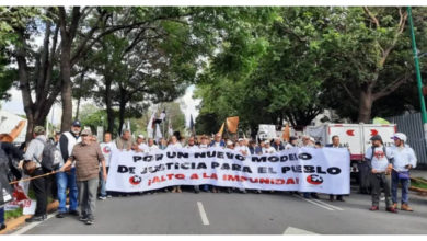 La movilización del 2 de octubre estuvo encabezada por sobrevivientes de la represión e integrantes del Comité 68 Pro Libertades Democráticas.