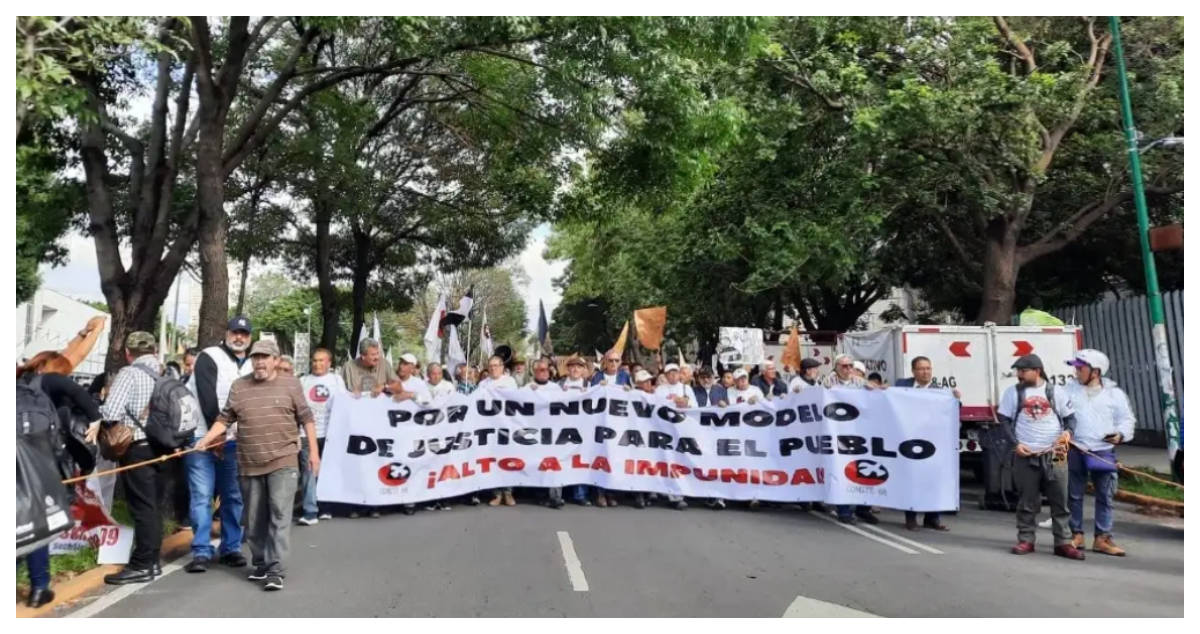 La movilización del 2 de octubre estuvo encabezada por sobrevivientes de la represión e integrantes del Comité 68 Pro Libertades Democráticas.