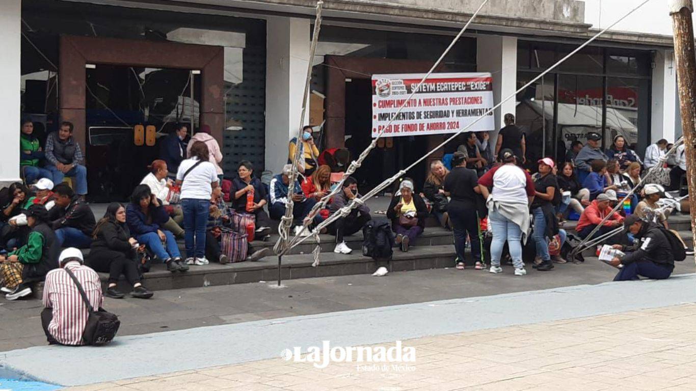 Trabajadores del SUTEYM Ecatepec continúan en paro