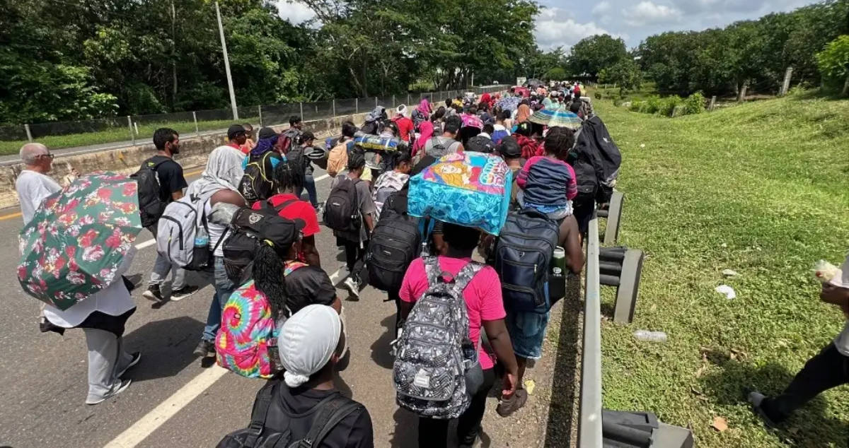 800 migrantes conforman nueva caravana que sale desde Tapachula, Chiapas