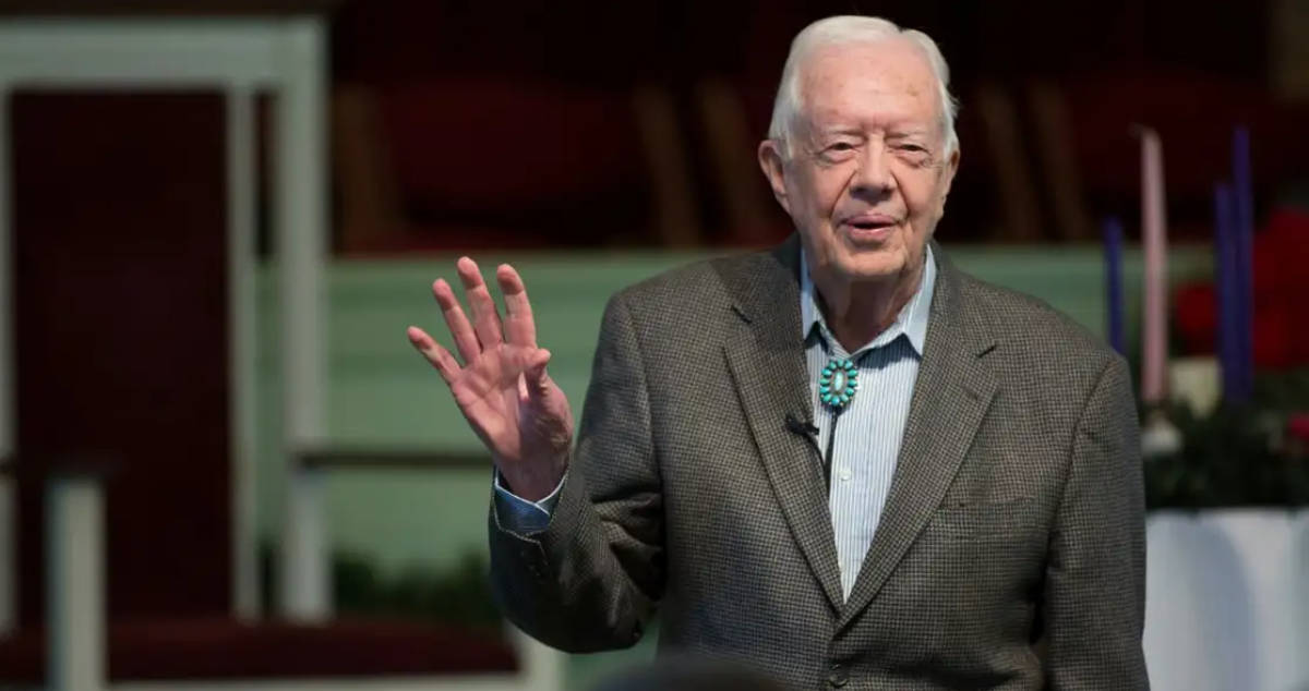 Jimmy Carter, expresidente de EU, vota por Kamala Harris