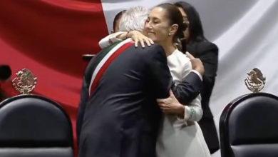 “Hasta siempre, amigo, hermano": Sheinbaum a AMLO durante primer discurso como presidenta de México