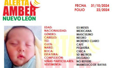 Roban a bebé de 3 meses en NL; activan Alerta Amber a nivel nacional; esto es lo que sabemos