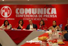 Conferencia de prensa del PRI para presentación de presupuesto en materia de salud