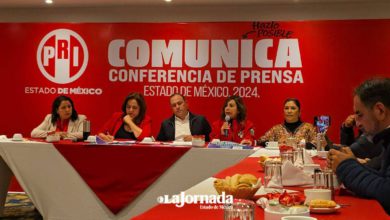 Conferencia de prensa del PRI para presentación de presupuesto en materia de salud