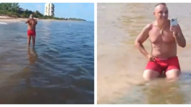 Un valiente pescador exhibe en video a italiano que le prohibía usar "su mar" en playas de Yucatán en México y se hizo viral.