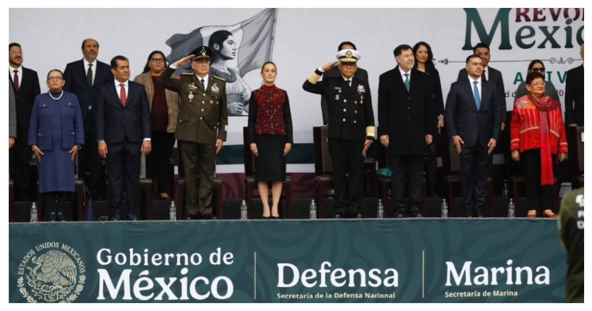 Durante la conmemoración del 114 aniversario de la Revolución Mexicana, la presidenta Claudia Sheinbaum reivindicó las cuatro transformaciones que ha tenido México.