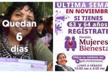 Si aún no has hecho tu trámite de registro a Pensión Mujeres Bienestar 63-64 años de edad, esta información te servirá.