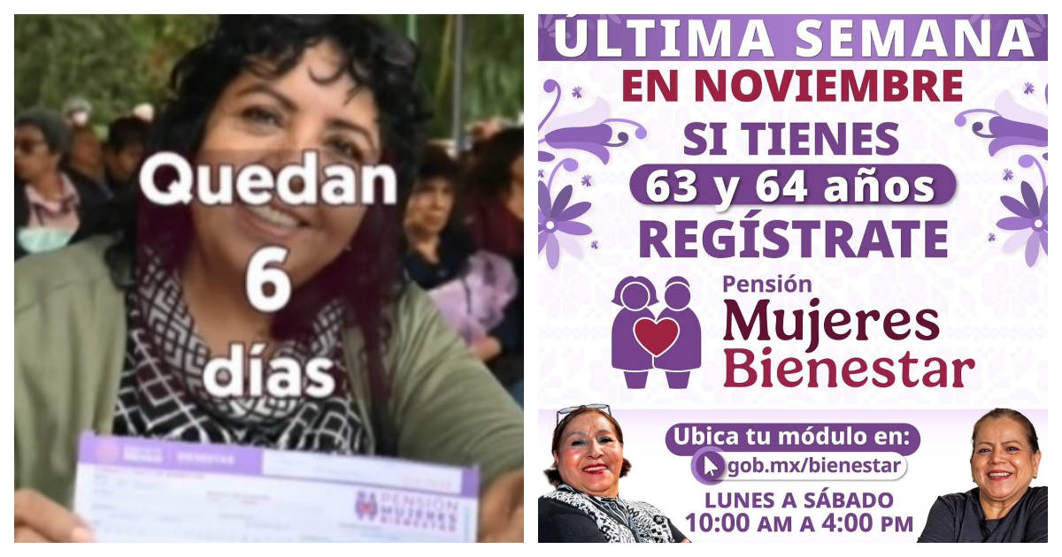 Si aún no has hecho tu trámite de registro a Pensión Mujeres Bienestar 63-64 años de edad, esta información te servirá.