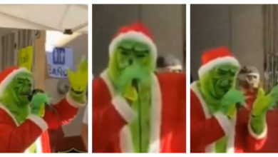 Ya es época decembrina y se hace viral Grinch cantando banda; su público lo hizo viral en redes sociales con este video.