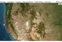 El Servicio Geológico de EU emite alerta de tsunami, después del sismo de magnitud preliminar 7.0 que tuvo epicentro en Ferndale, California.